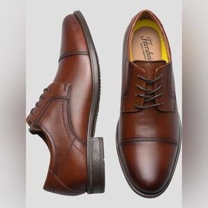 Florsheim Finance Leather Cap Toe Lace-up Oxfords